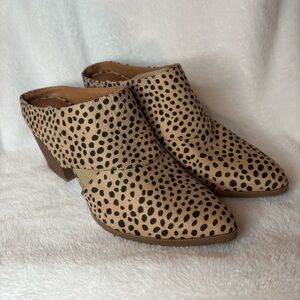 Dolcetta Mase Cheetah Block Heel Mules